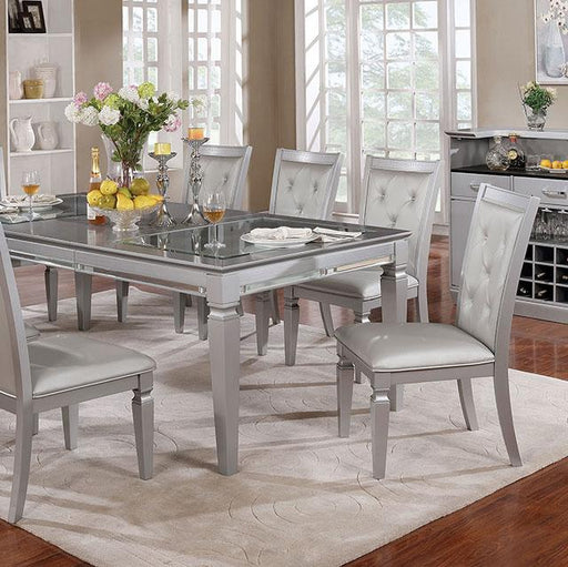 Alena Silver Dining Table - Big's Furniture (NV) - Multi Location