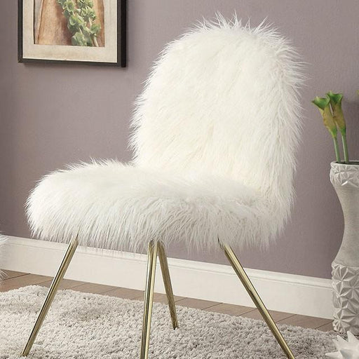 Caoimhe White/Gold Accent Chair - Big's Furniture (NV) - Multi Location