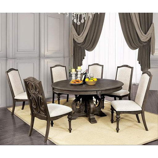 Arcadia Rustic Natural Tone Round Dining Table - Big's Furniture (NV) - Multi Location
