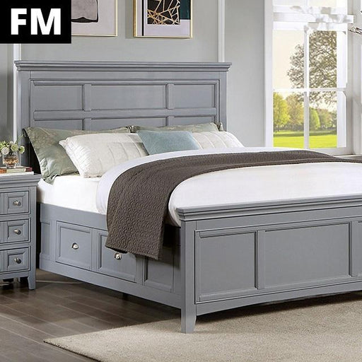 Castlile Bed Grey - Big's Furniture (NV) - Multi Location