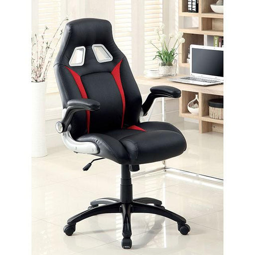 Argon Black/Silver/Red Office Chair - Big's Furniture (NV) - Multi Location