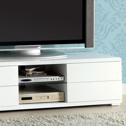 Cerro White 59" TV Console, White - Big's Furniture (NV) - Multi Location