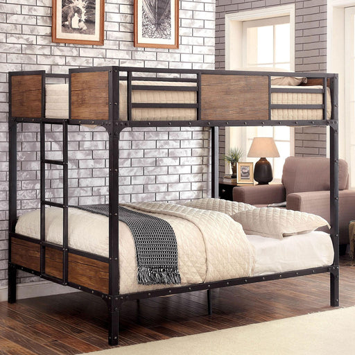 CLAPTON Black Full/Full Bunk Bed - Big's Furniture (NV) - Multi Location