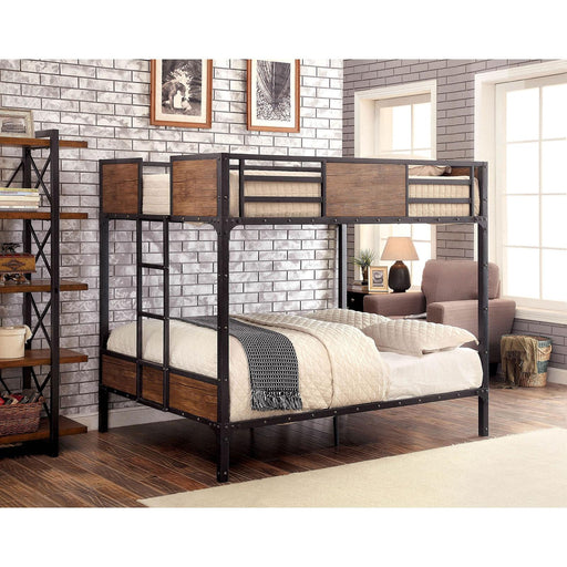 CLAPTON Black Full/Full Bunk Bed - Big's Furniture (NV) - Multi Location