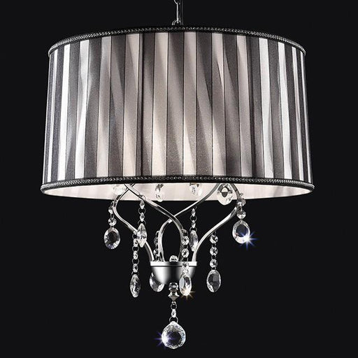 Arya Black/Chrome Ceiling Lamp, Hanging Crystal - Big's Furniture (NV) - Multi Location