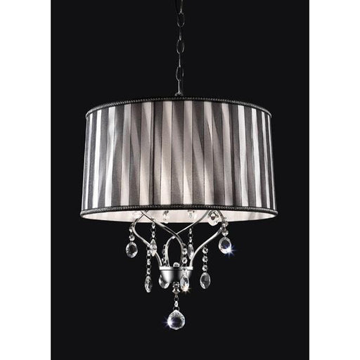 Arya Black/Chrome Ceiling Lamp, Hanging Crystal - Big's Furniture (NV) - Multi Location