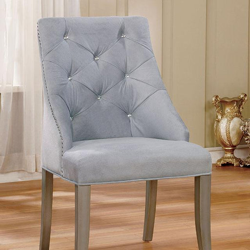 DIOCLES Silver/Light Gray Side Chair (2/CTN) - Big's Furniture (NV) - Multi Location