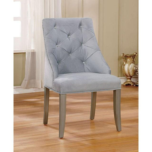 DIOCLES Silver/Light Gray Side Chair (2/CTN) - Big's Furniture (NV) - Multi Location