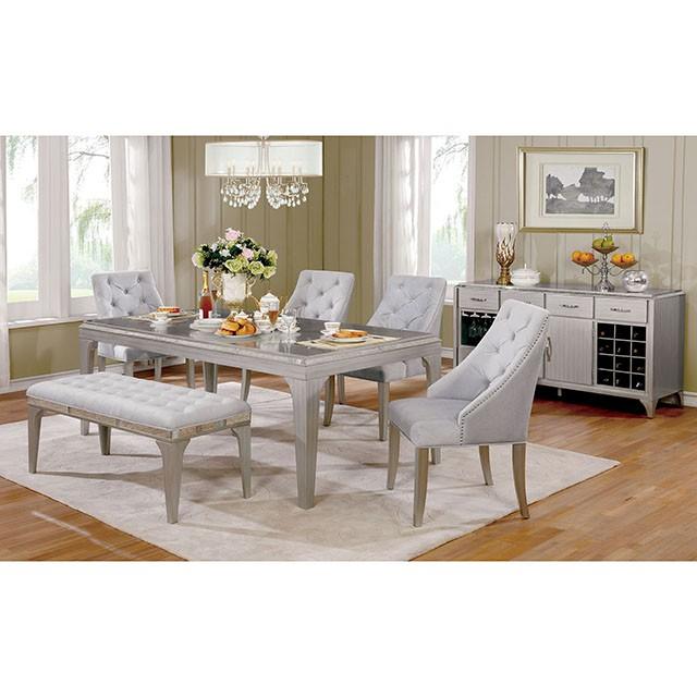 DIOCLES Silver/Light Gray Side Chair (2/CTN) - Big's Furniture (NV) - Multi Location