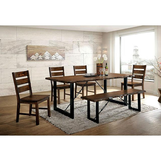 Dulce Walnut/Black Dining Table - Big's Furniture (NV) - Multi Location