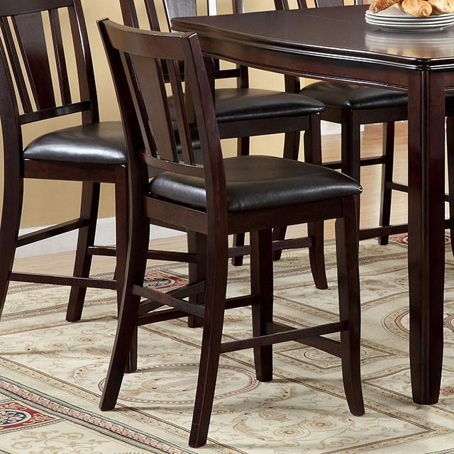 Edgewood II Espresso Square Counter Ht. Table - Big's Furniture (NV) - Multi Location