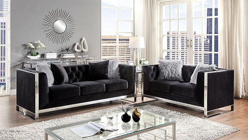 EVADNE Loveseat w/ Pillows, Black - Big's Furniture (NV) - Multi Location