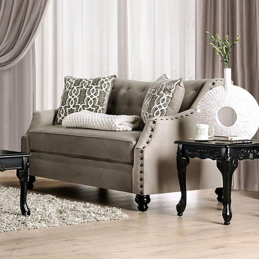 Ezrin Light Brown Love Seat - Big's Furniture (NV) - Multi Location