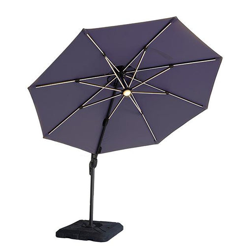 Fera 10 Ft Round Umbrella w/ LED Bulb + 37" Large Base - Big's Furniture (NV) - Multi Location