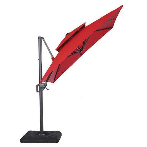 Fida 8 Ft Square Umbrella w/ Double Top + 37" Large Base - Big's Furniture (NV) - Multi Location