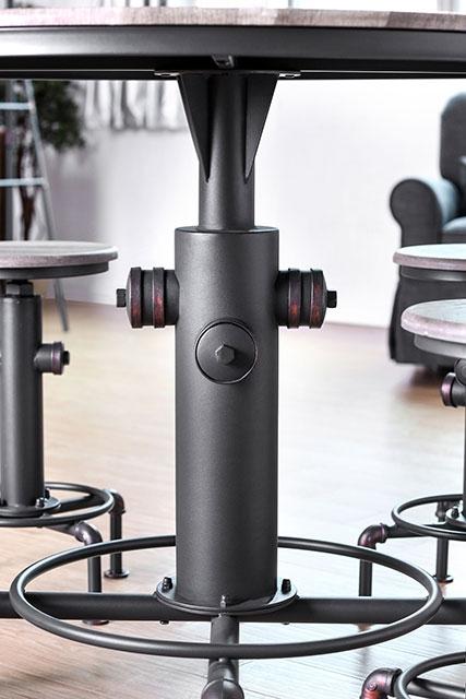Foskey Antique Black Dining Table - Big's Furniture (NV) - Multi Location