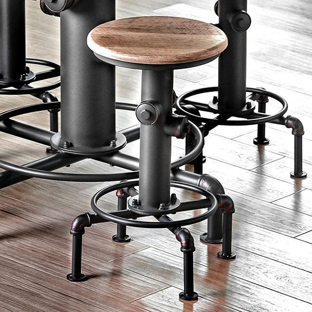 Foskey Antique Black Dining Table - Big's Furniture (NV) - Multi Location