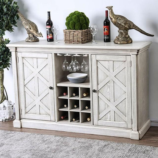 Georgia Antique White/Gray Server - Big's Furniture (NV) - Multi Location