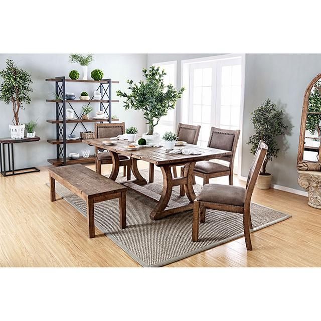 GIANNA Rustic Oak 77" Dining Table - Big's Furniture (NV) - Multi Location