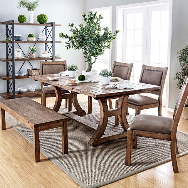 GIANNA Rustic Oak 77" Dining Table - Big's Furniture (NV) - Multi Location