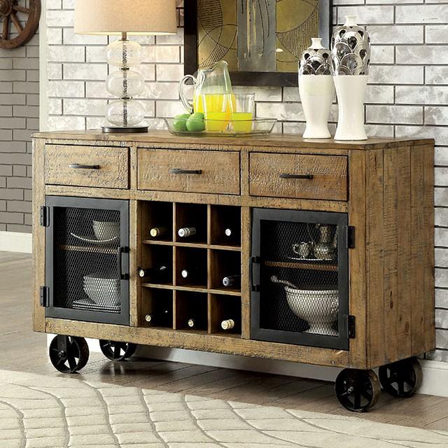 GIANNA Rustic Pine 96" Dining Table - Big's Furniture (NV) - Multi Location