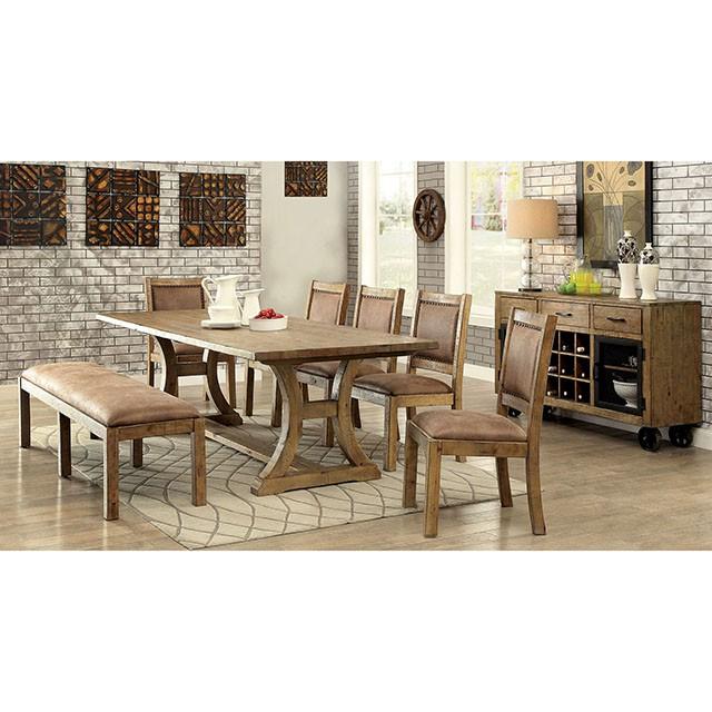 GIANNA Rustic Pine 96" Dining Table - Big's Furniture (NV) - Multi Location