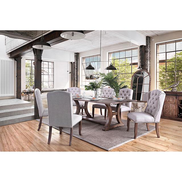 Gianna Rustic Pine/Ivory Side Chair (2/CTN) - Big's Furniture (NV) - Multi Location