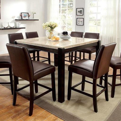 GLADSTONE II Dark Walnut/Ivory Counter Ht. Table - Big's Furniture (NV) - Multi Location