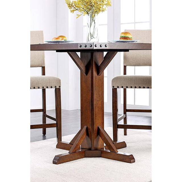 GLENBROOK Brown Cherry Counter Ht. Table - Big's Furniture (NV) - Multi Location