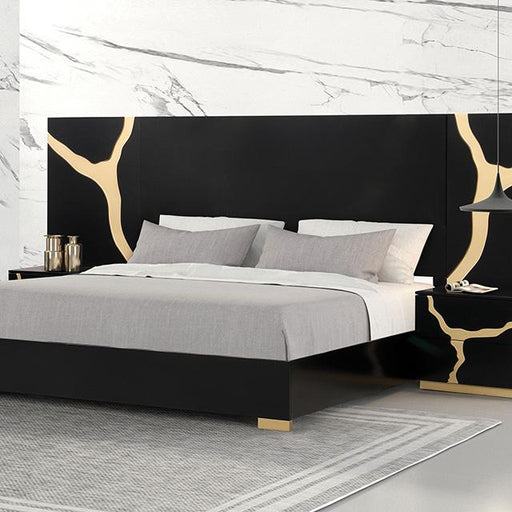 Goldsberg Queen Bed w/ Wall Panels - Big's Furniture (NV) - Multi Location