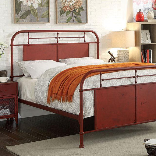 Haldus Bed Ivory, Red & White - Big's Furniture (NV) - Multi Location