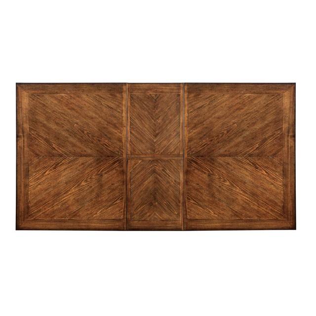 HARRISBURG Vintage White/Dark Oak Dining Table w/ 18" Butterfly Leaf - Big's Furniture (NV) - Multi Location