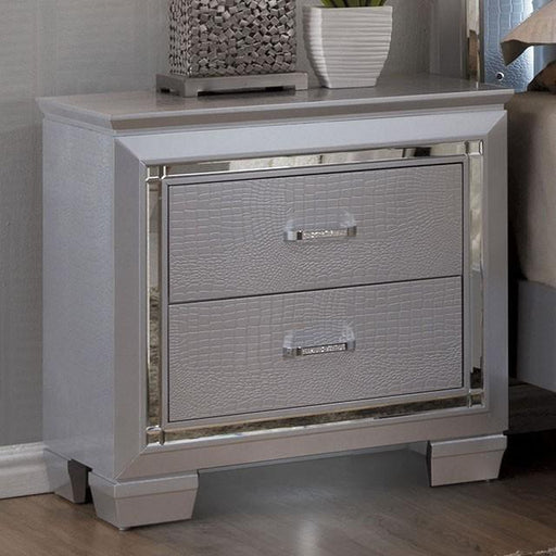 BELLANOVA Silver Night Stand - Big's Furniture (NV) - Multi Location