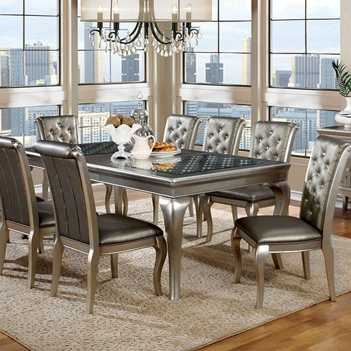 Amina Champagne Dining Table - Big's Furniture (NV) - Multi Location