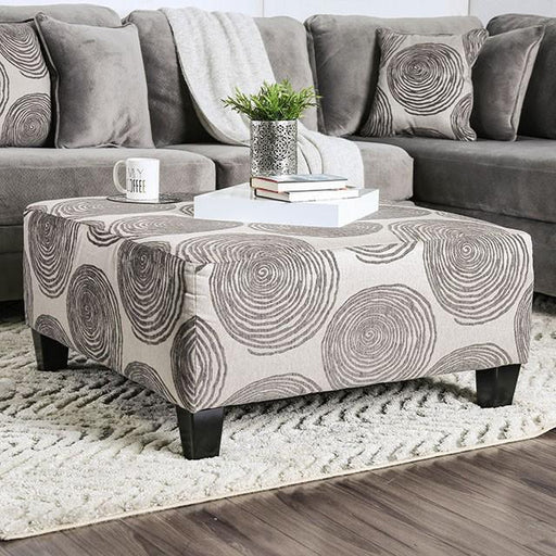 Bonaventura Gray/Pattern Ottoman - Big's Furniture (NV) - Multi Location
