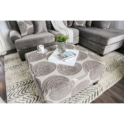 Bonaventura Gray/Pattern Ottoman - Big's Furniture (NV) - Multi Location