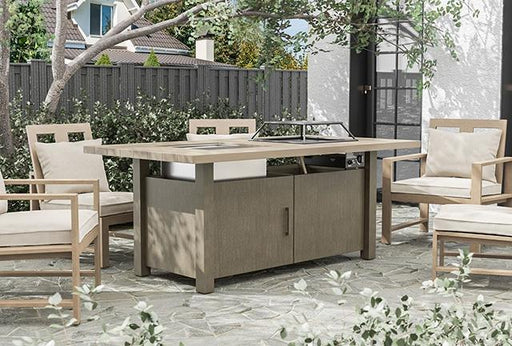 Bordeaux Dining Table w/ Fire Pit & Cooler - Big's Furniture (NV) - Multi Location