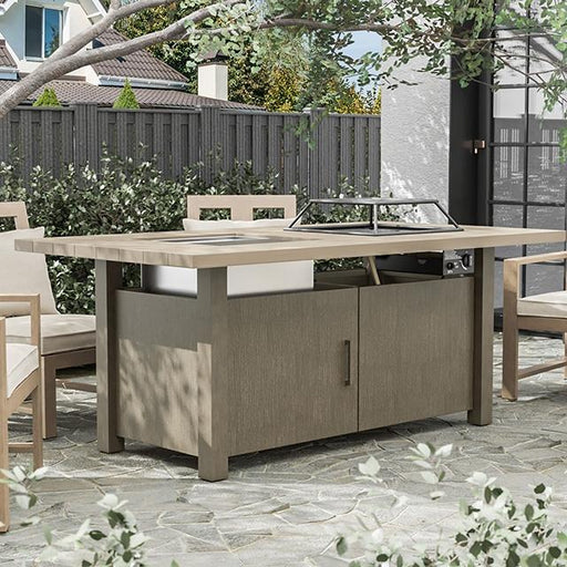 Bordeaux Dining Table w/ Fire Pit & Cooler - Big's Furniture (NV) - Multi Location