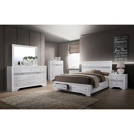Chrissy White Night Stand - Big's Furniture (NV) - Multi Location