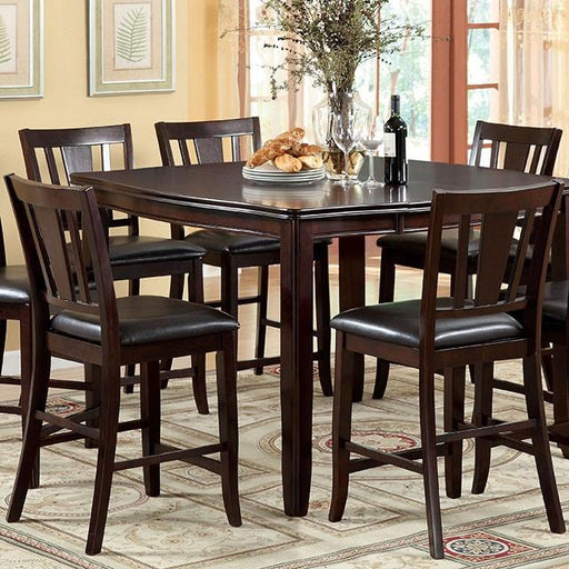 Edgewood II Espresso Square Counter Ht. Table - Big's Furniture (NV) - Multi Location