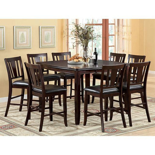 Edgewood II Espresso Square Counter Ht. Table - Big's Furniture (NV) - Multi Location