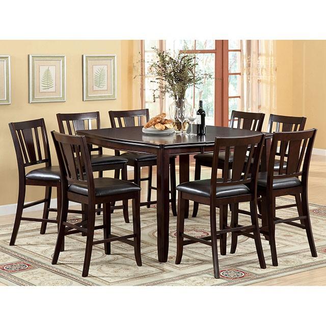 Edgewood II Espresso Square Counter Ht. Table - Big's Furniture (NV) - Multi Location
