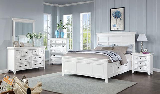 CASTILE Night Stand w/ USB, White - Big's Furniture (NV) - Multi Location