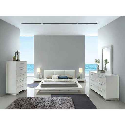 Christie Glossy White Dresser - Big's Furniture (NV) - Multi Location