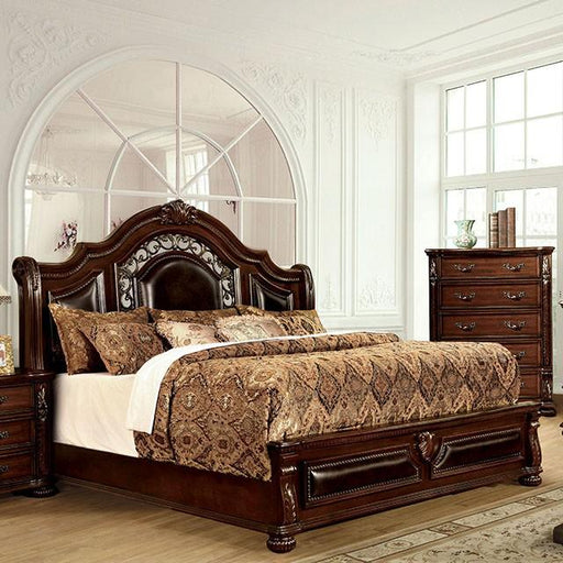 Flandreau Brown Cherry/Espresso Cal.King, E.King & Queen Bed - Big's Furniture (NV) - Multi Location