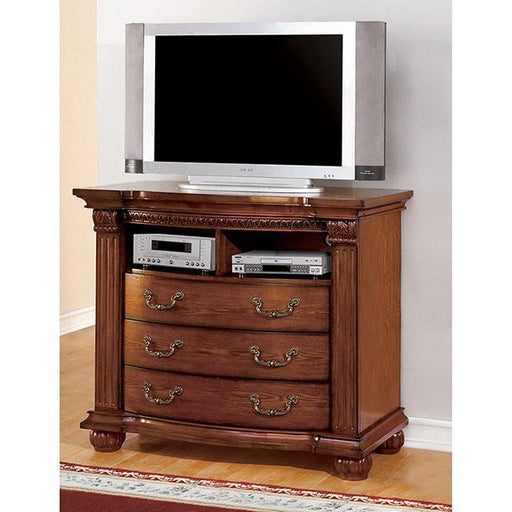 Bellagrand Antique Tobacco Oak Media Chest - Big's Furniture (NV) - Multi Location