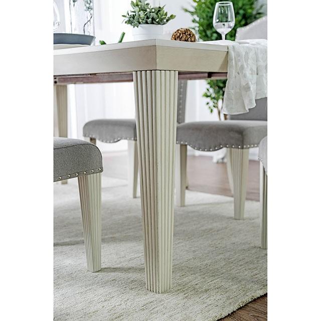 Daniella Antique White Dining Table - Big's Furniture (NV) - Multi Location