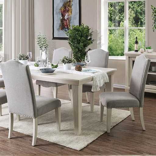 Daniella Antique White Dining Table - Big's Furniture (NV) - Multi Location