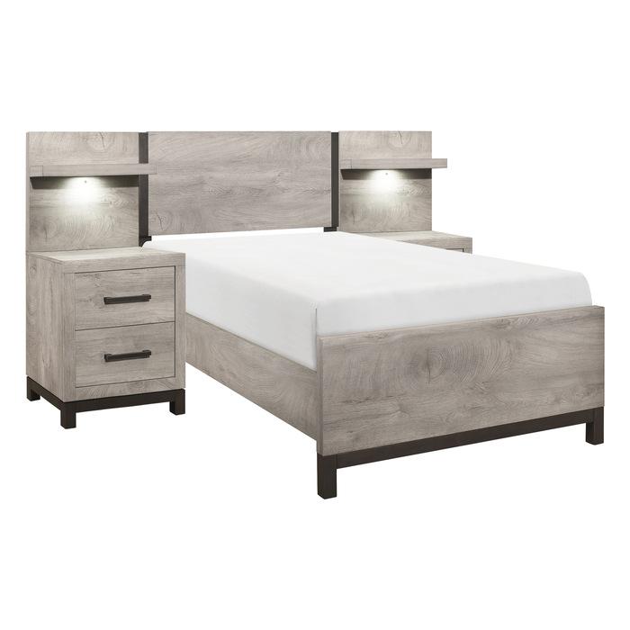 Zephyr 5pc Set Twin Wall Bed (TB+2NS+2NS-P) - Big's Furniture (NV) - Multi Location