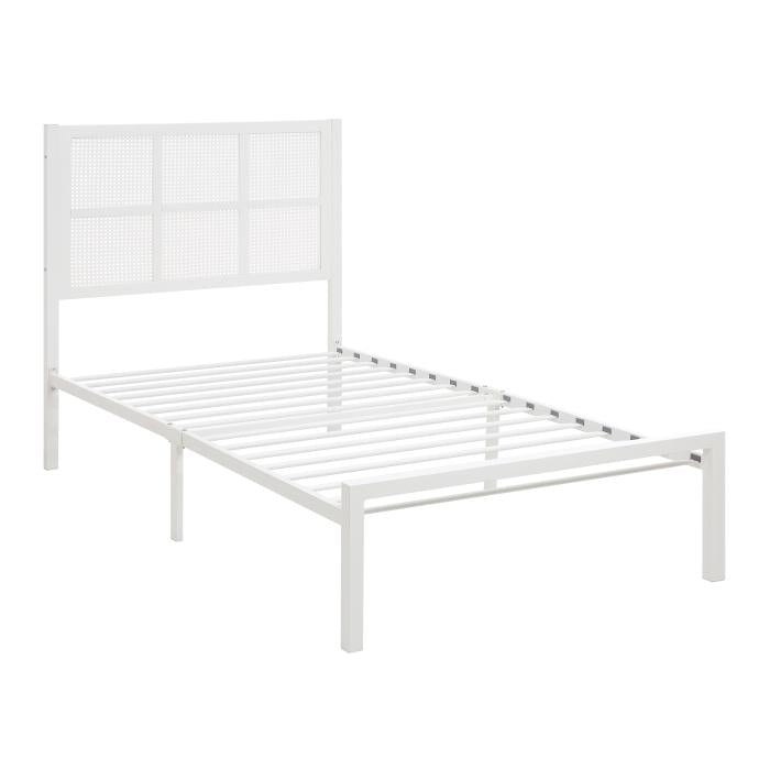 1635WHT-1-Youth Twin Platform Bed - Big's Furniture (NV) - Multi Location